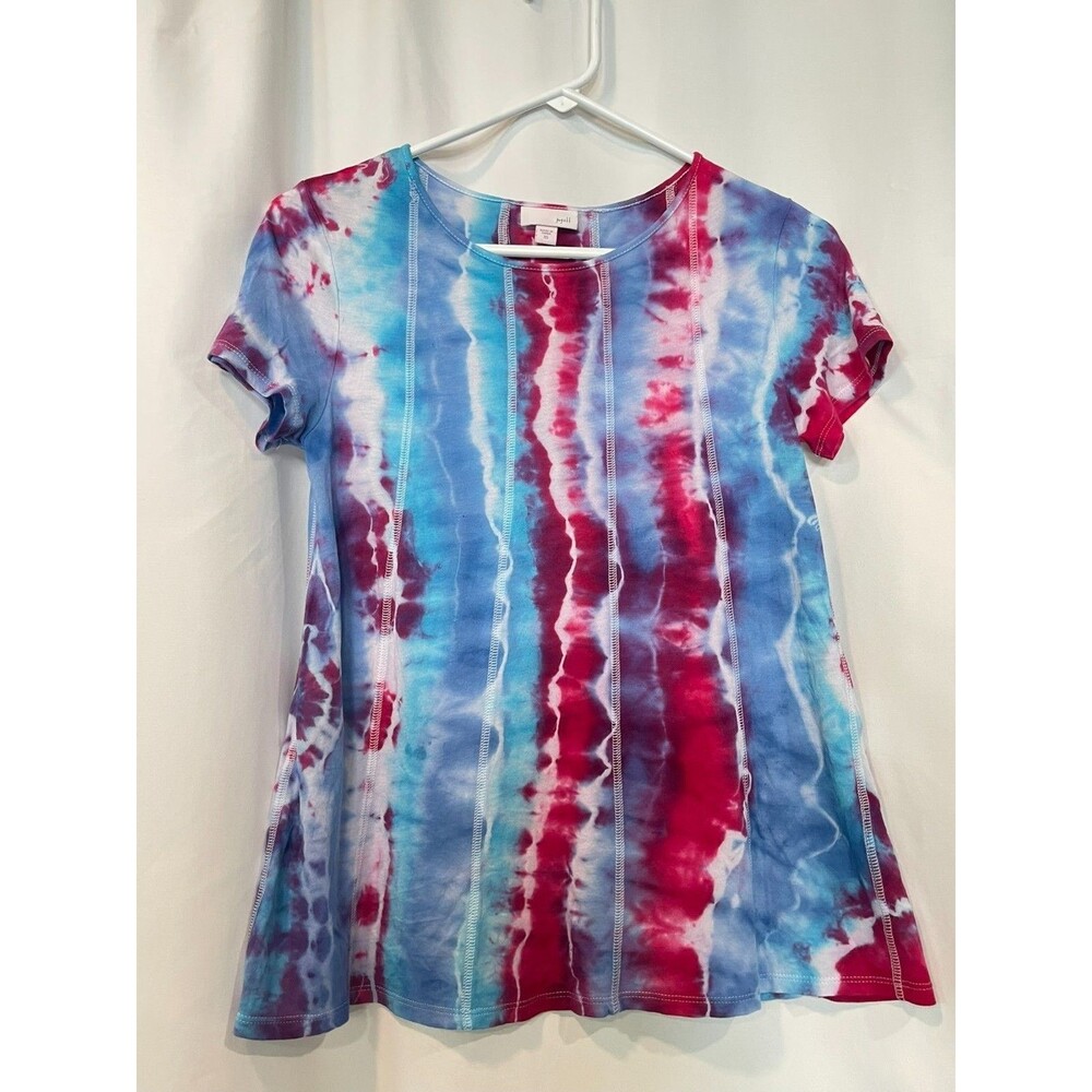 J.Jill Tie Dye Boho Short Sleeve XS Cruise Wear!
